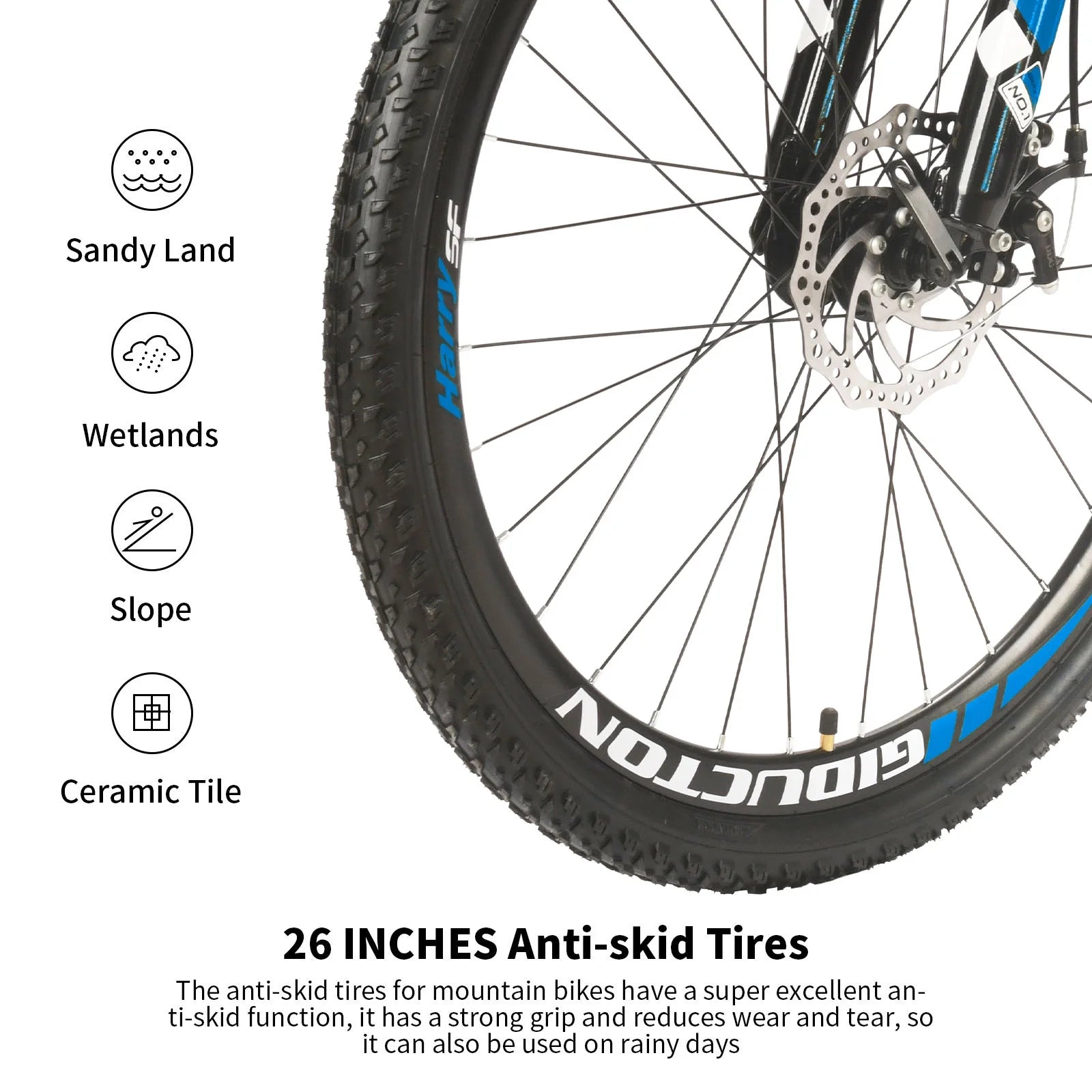 26"full Suspension Folding Mountain Bike 21 Speed 17" Foldable Frame Bicycle Men or Women MTB for Afult Blue