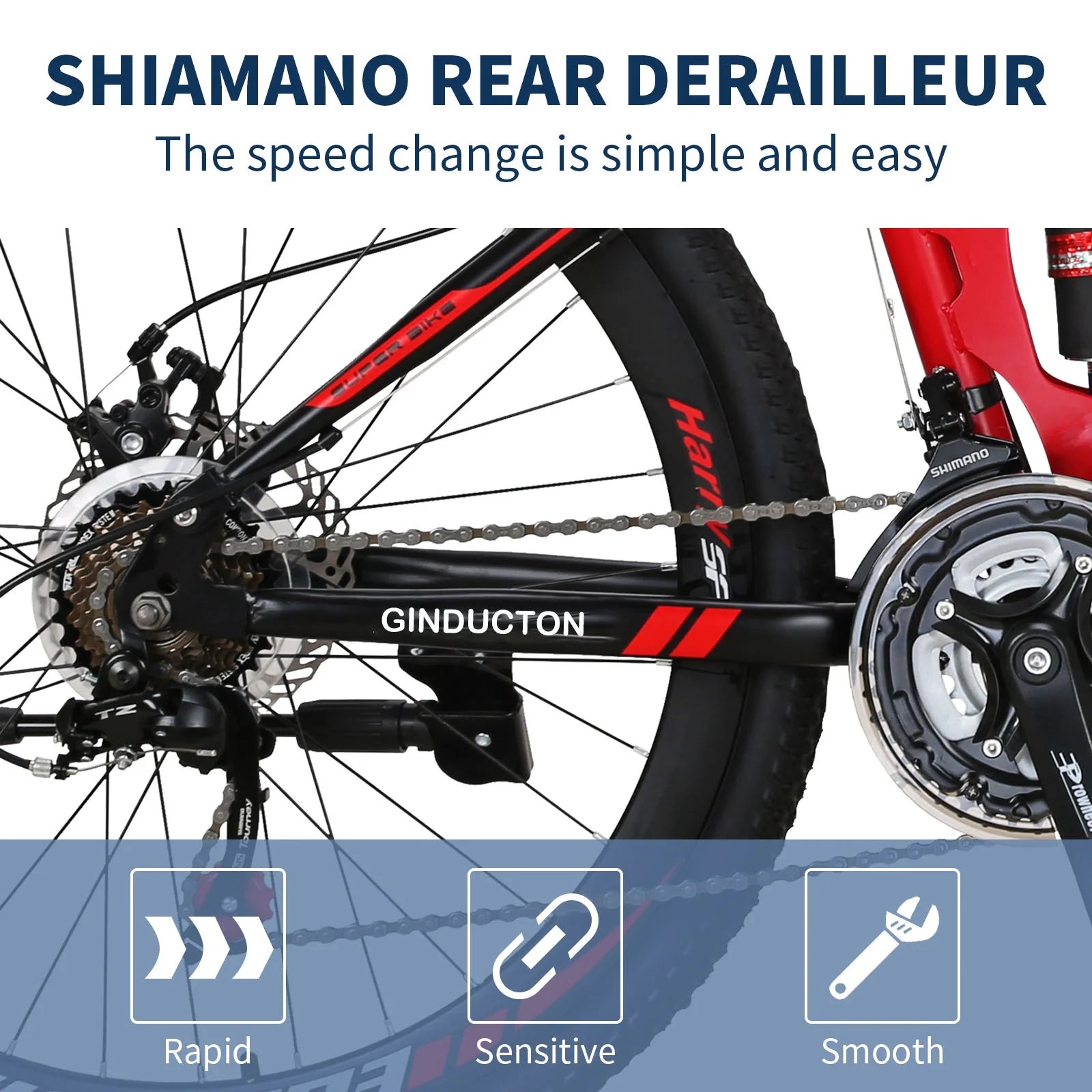 26"full Suspension Folding Mountain Bike 21 Speed 17" Foldable Frame Bicycle Men or Women MTB for Afult Blue